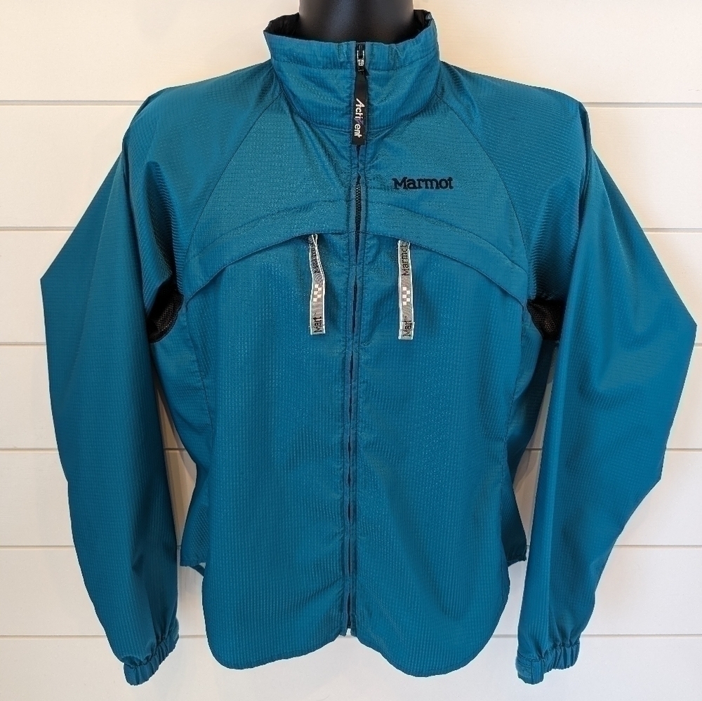 Marmot Activent Windbreaker Full Zip Blue Women's Medium - Picture 3 of 11